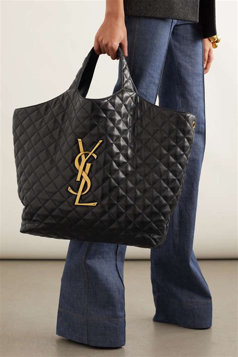 quilted ysl tote